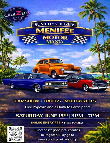 Menifee Motor Mania flyer June 2026